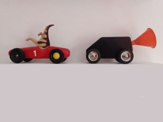 Voiture rouge et voiture noire