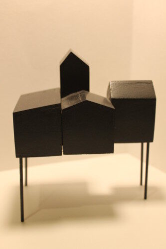Architecture de papier noir