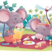 Mickey et Mia en pique-nique
